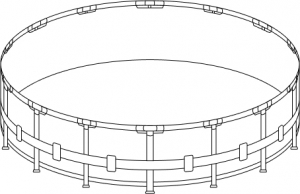 Каркас для бассейна Intex Metal Frame 305х76см